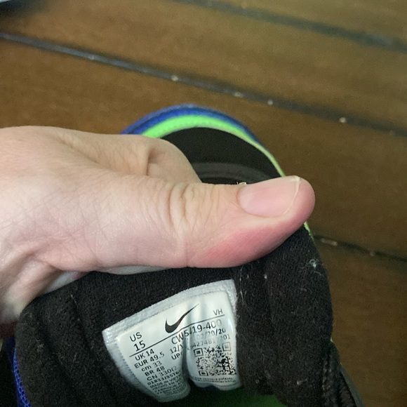 Nike Black and Blue Athletic Sneakers - Picture 2 of 6